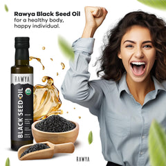Recyclable RAWYA Black Seed Oil packaging