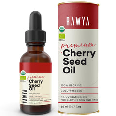 RAWYA Cherry Oil glass bottle close-up