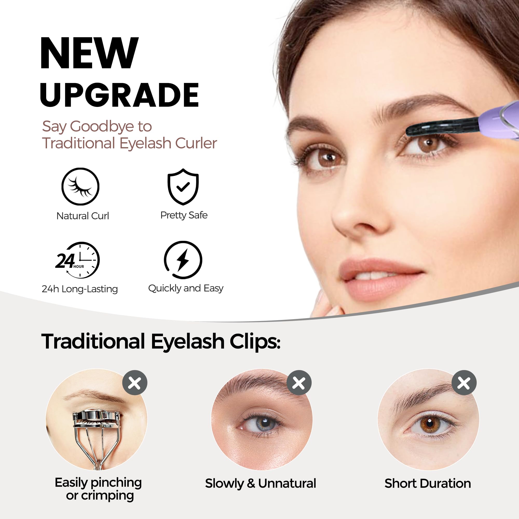 Raysino S600 safety features and heat insulated teeth protect the skin during styling.