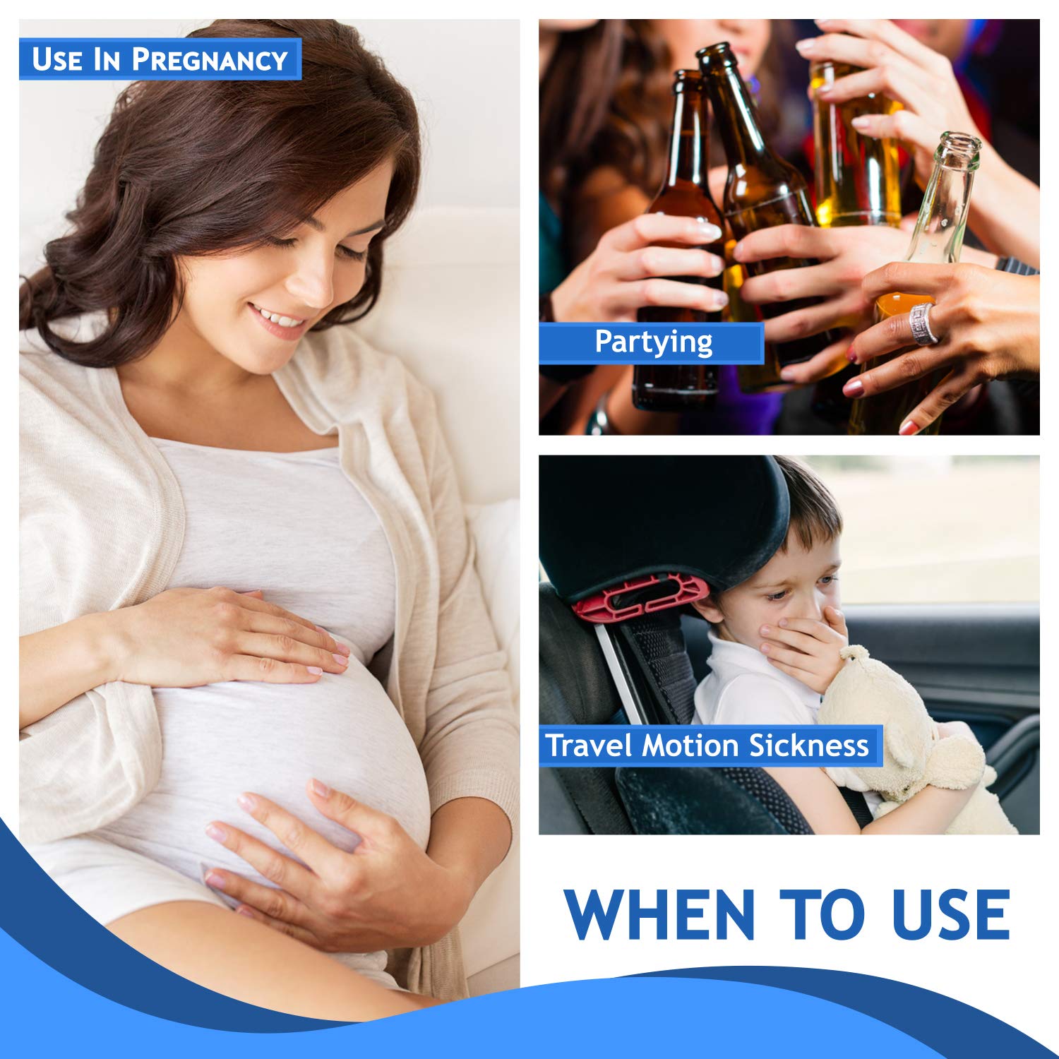 RAZAZON kid and adult nausea bags ideal for cars and planes