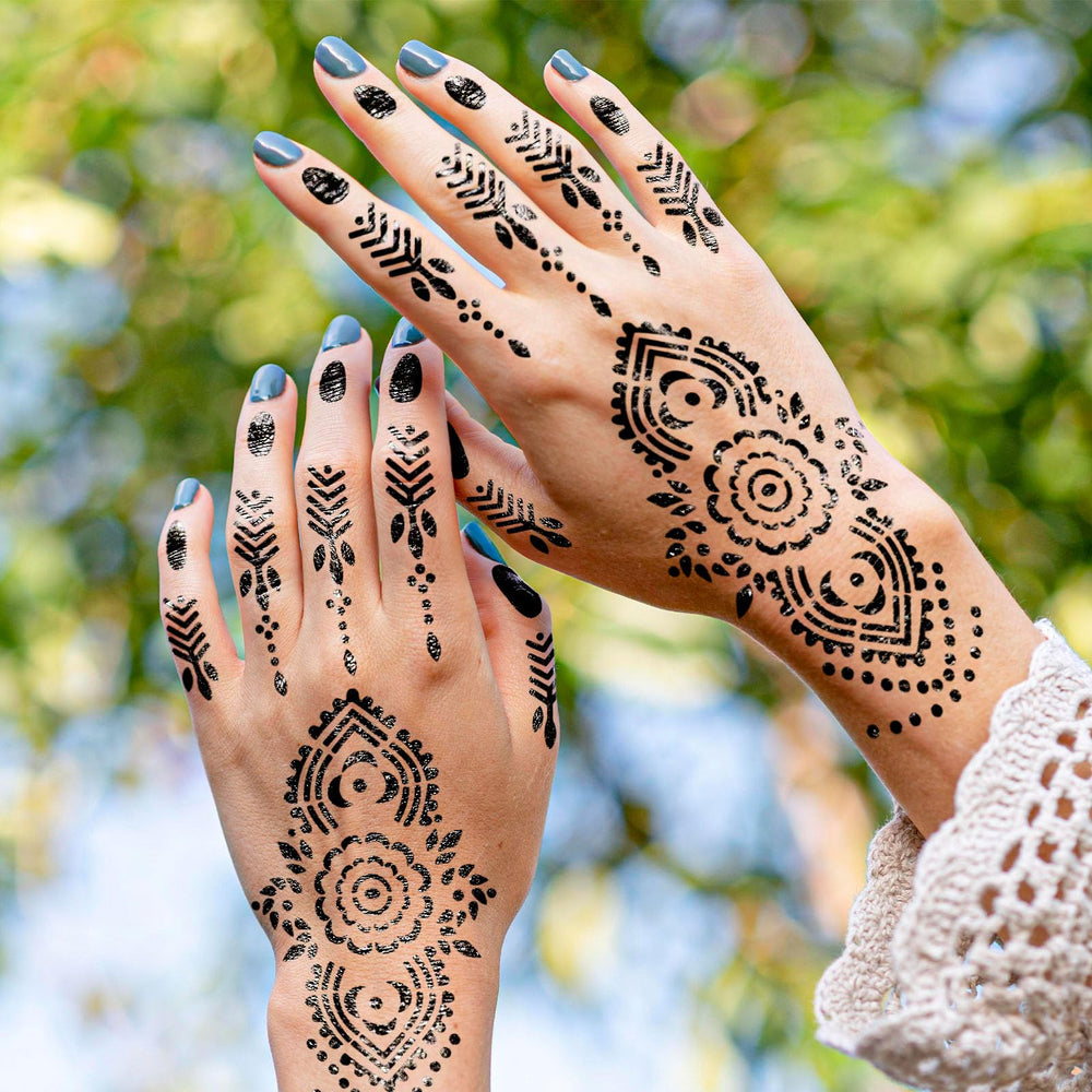 RAZET henna stencils Egyptian designs for intricate henna patterns.