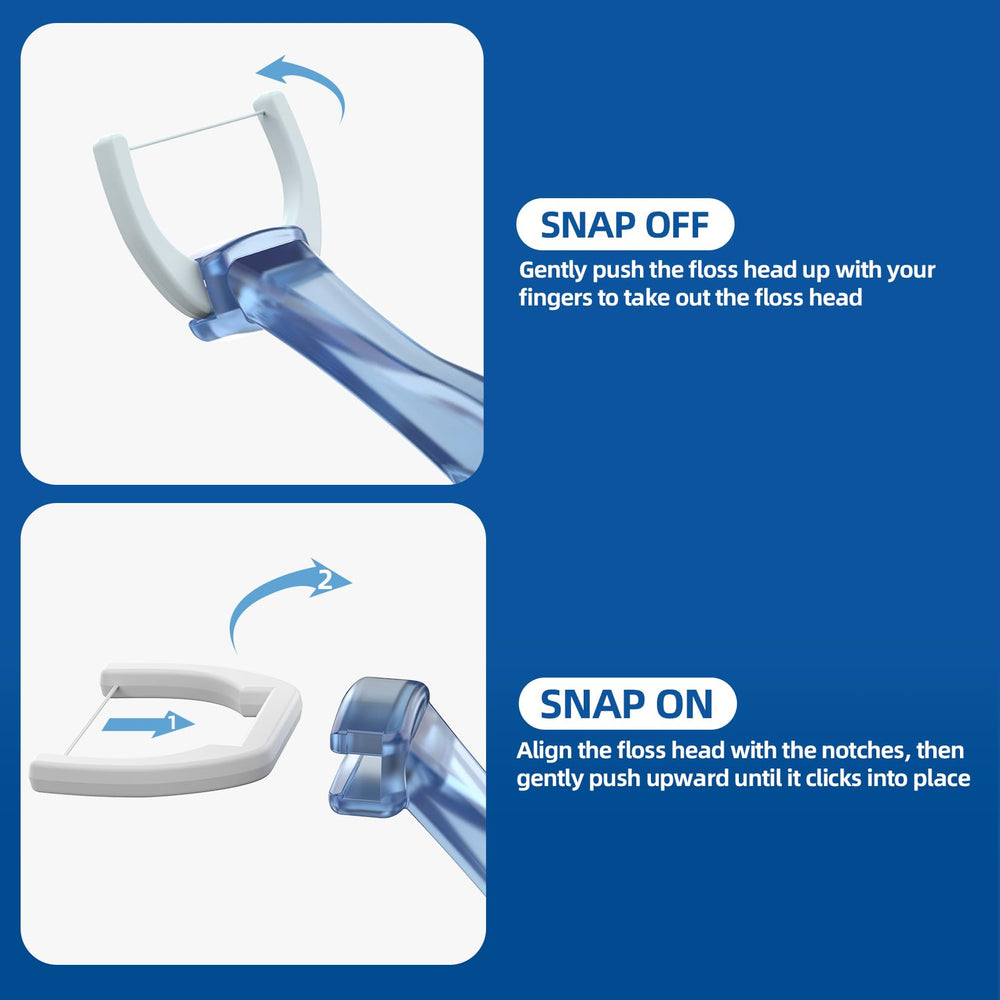 Flosser with 135-degree tilt for back teeth access