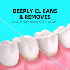 coconut oil and vegan wax coating cleans between teeth