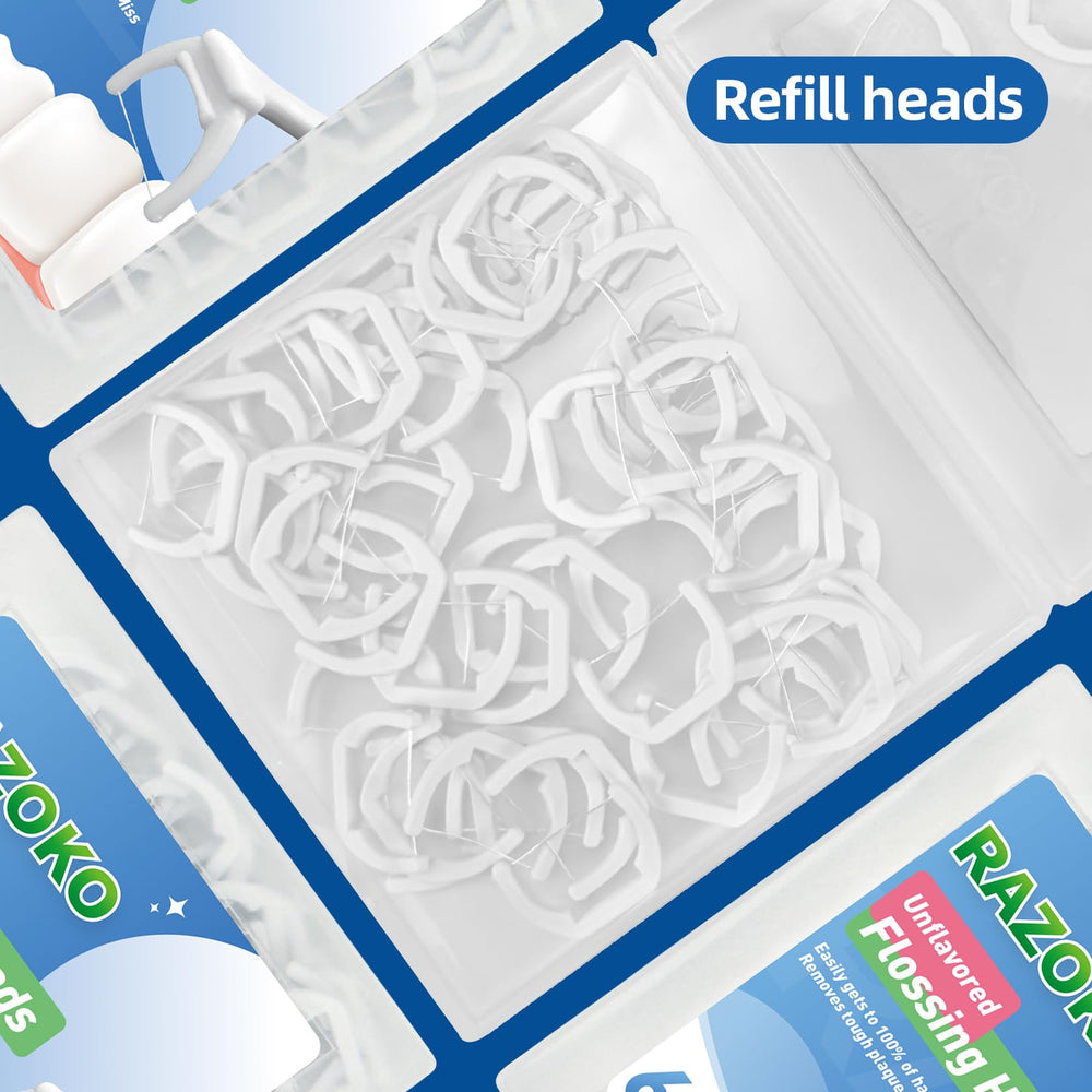 Easy attach and detach floss head