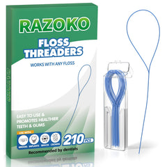 RAZOKO floss threaders pack of 3 with 210 pieces