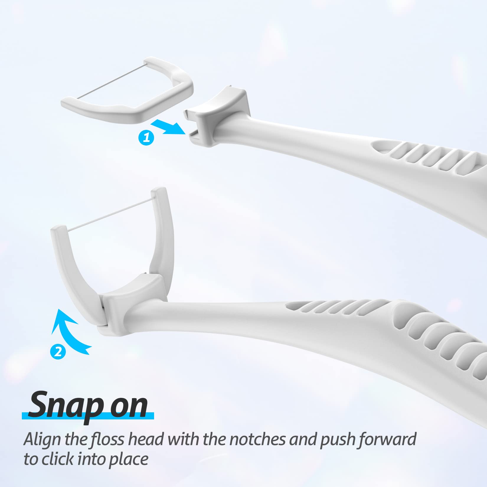Extra-strong floss refills showing durability
