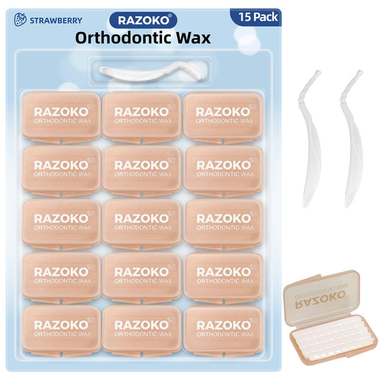 RAZOKO Orthodontic Wax box with 50 pre-cut strips
