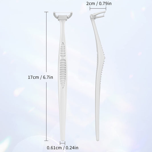 Ergonomic flosser handle with non-slip grip