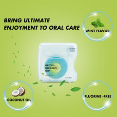 Expanded wide cleansing surface of woven floss