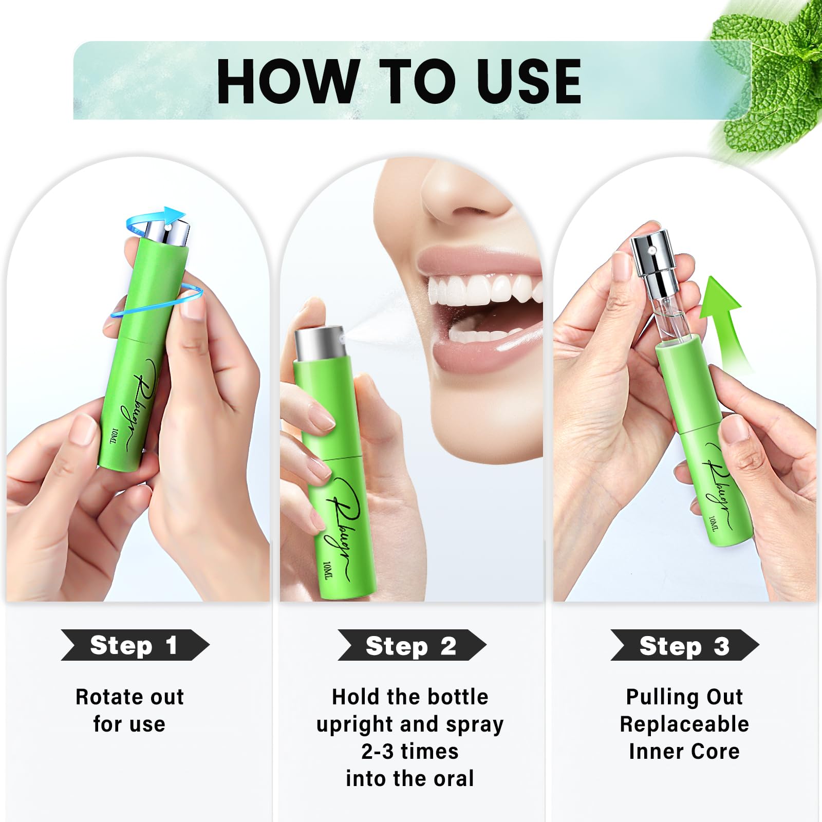 RBUGR Breath Spray Coconut flavor bottle