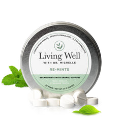 RE-MINTS by Dr. Michelle bottle and packaging