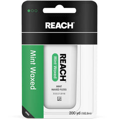 Reach Dental Floss Waxed Mint 200 Yard Pack of 5 containers