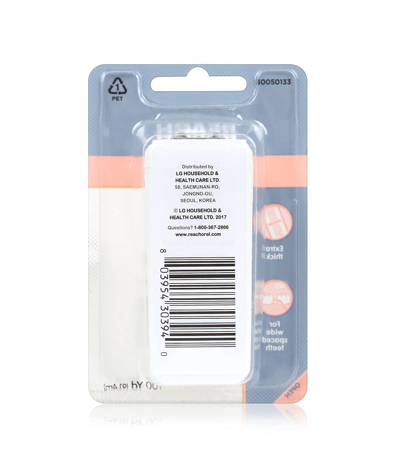 Unflavored waxed dental floss 100 yards per spool