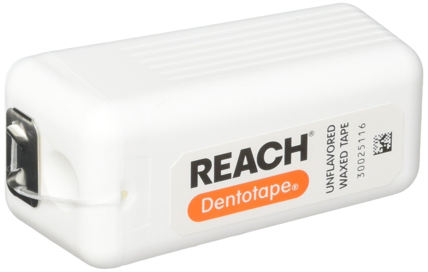 Reach Dentotape Waxed Dental Tape for Wide Gaps – Unflavored, 100 Yards, 6 Pack