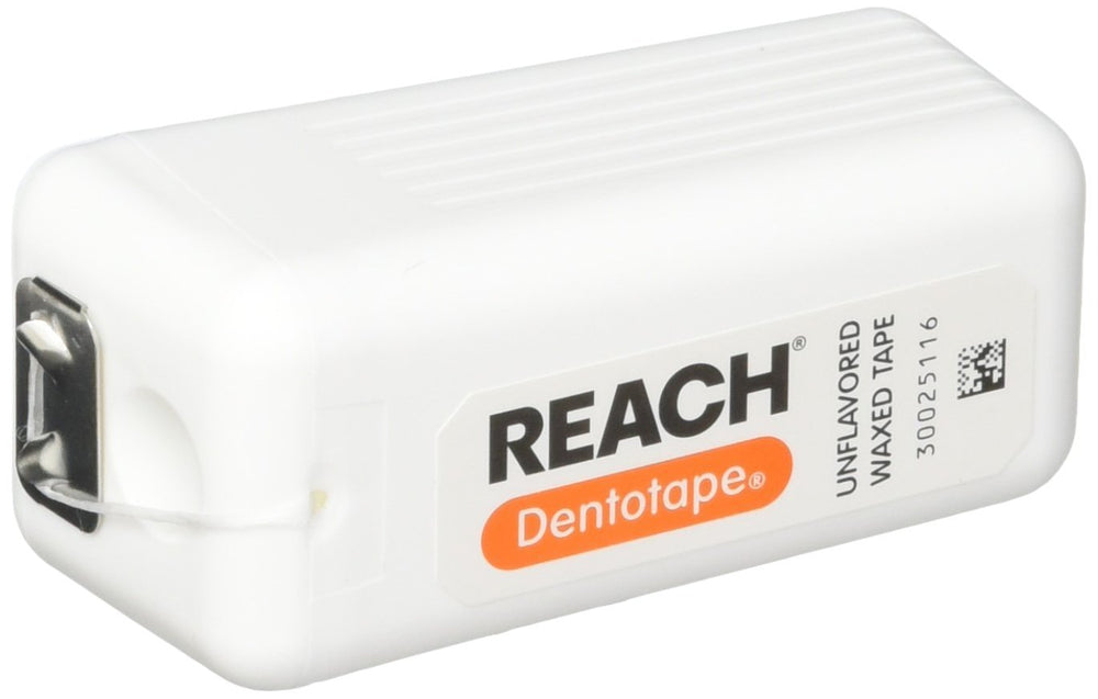 Reach Dentotape Waxed Dental Tape for Wide Gaps – Unflavored, 100 Yards, 6 Pack