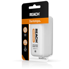 Bathroom setting with dentotape usage tip image