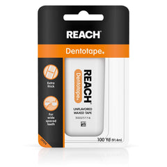 Reach Dentotape Waxed Tape unflavored dental tape two-pack packaging