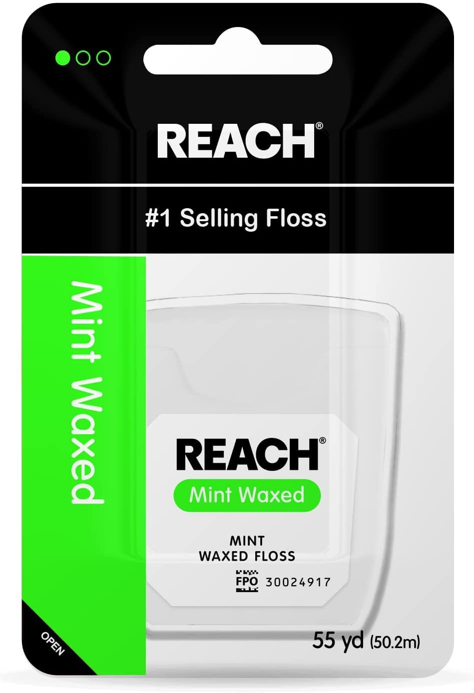 Reach Mint Waxed Dental Floss 55 yd (Pack of 2) packaging front