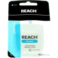 Packaging image for Reach Waxed Floss Unflavored 55 yds 6-pack