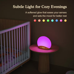 REACHER wake-up brightness control supports personalized mornings without harsh light.