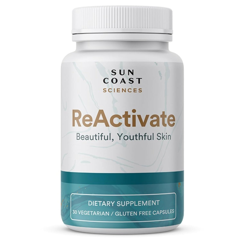 ReActivate Skin Health Formula 3-pack bottle with capsules