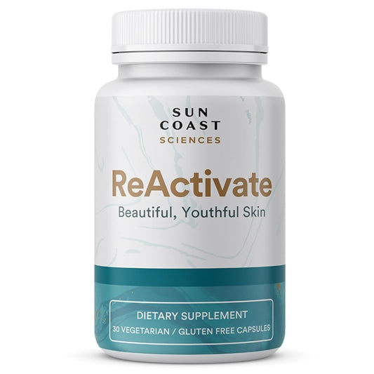 ReActivate Skin Health Formula 3-pack bottle with capsules