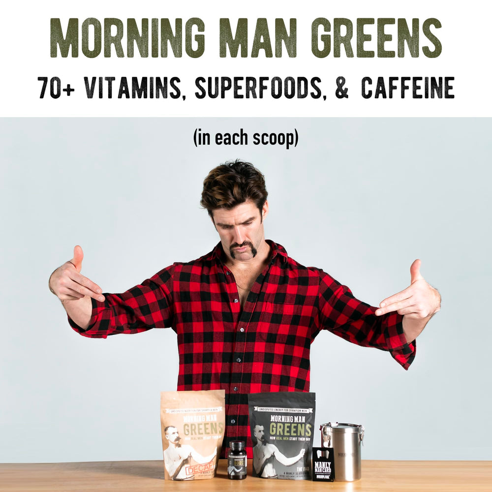 70 real foods and extracts in Morning Man Greens
