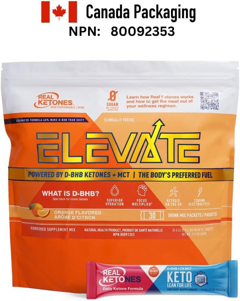 Real Ketones focus-ready packet, supports steady energy without jitters.