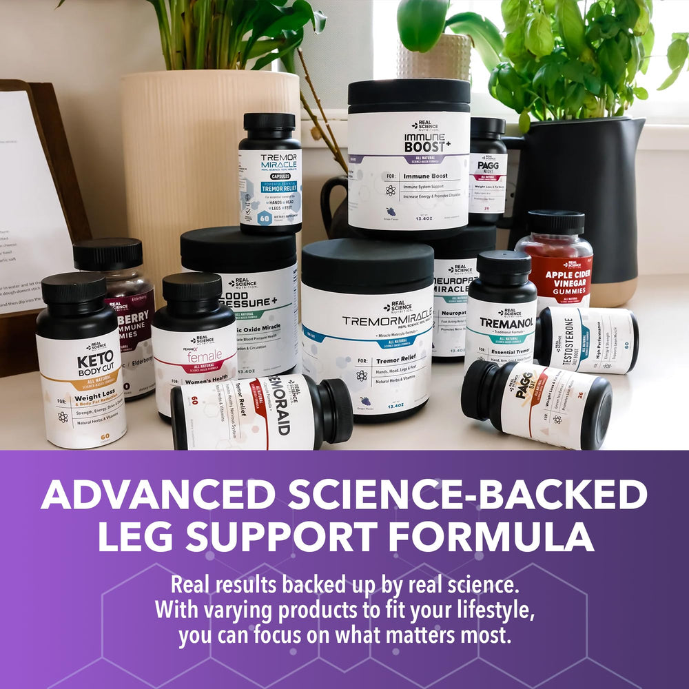 All natural restless legs relief supplement graphic