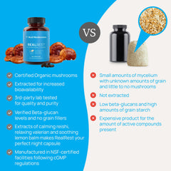 Valerian root and herbs included in RealRest