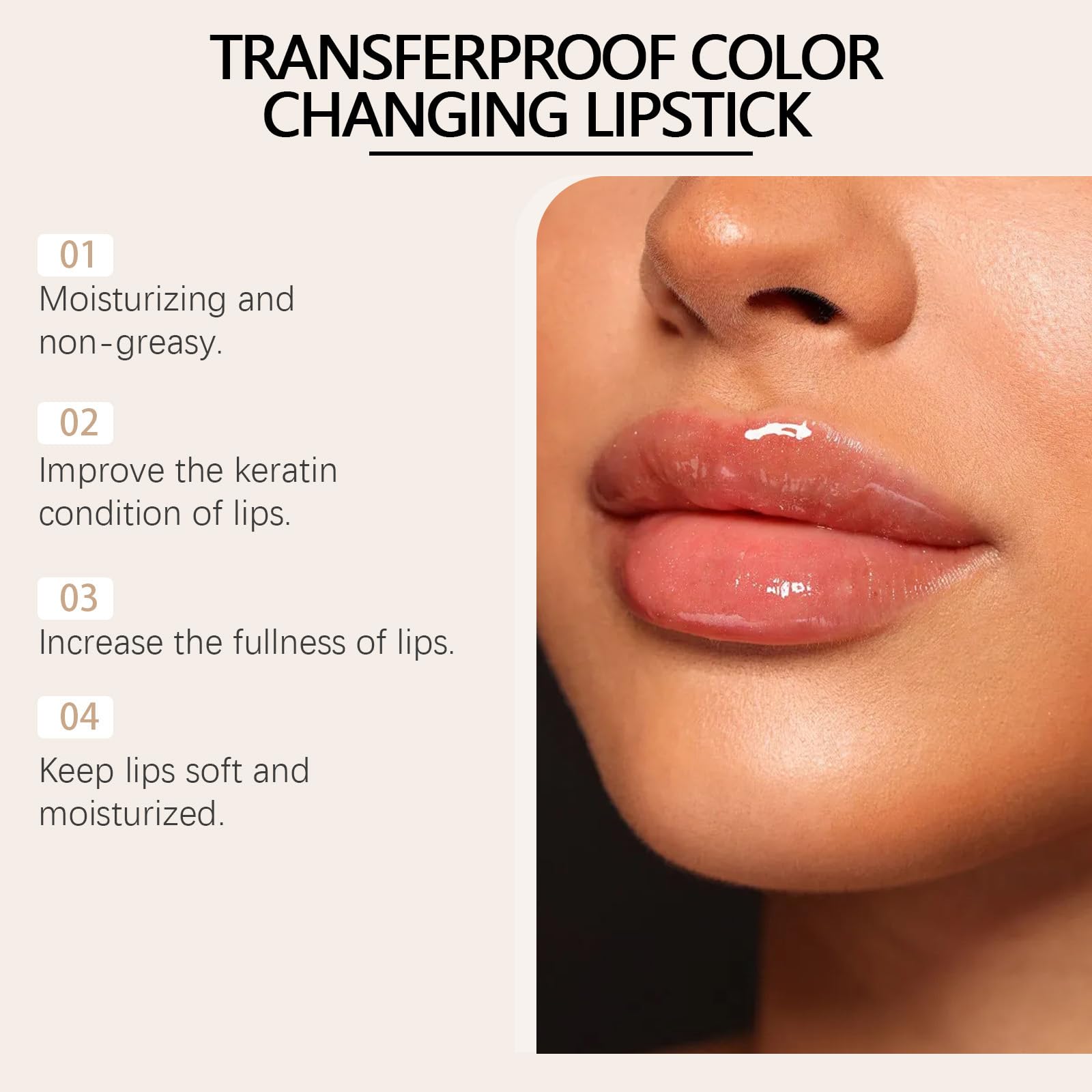 REATIFUL moisturizing lip balm ingredients close-up emphasizing hydration
