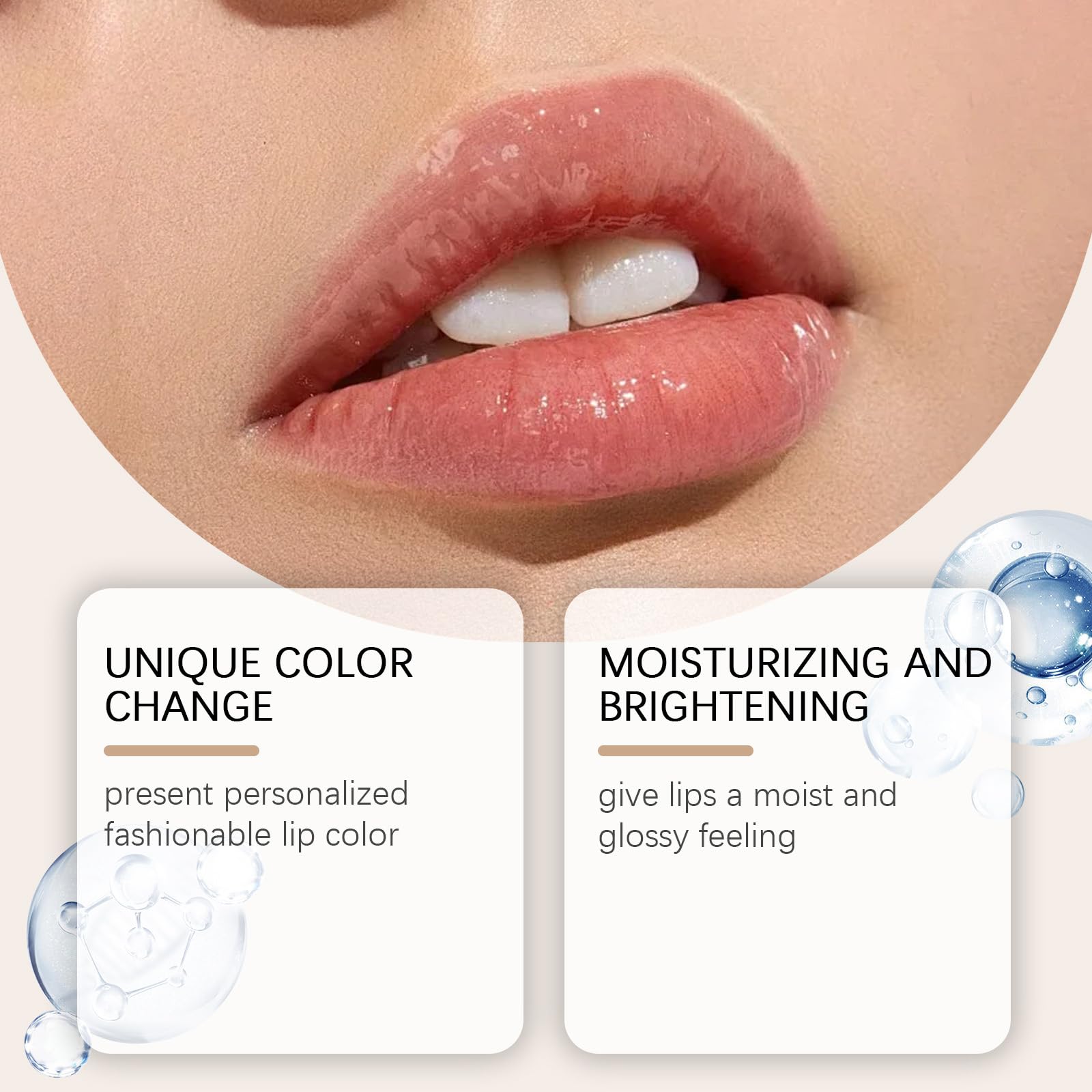 REATIFUL lip color change close-up highlights pH-based customization