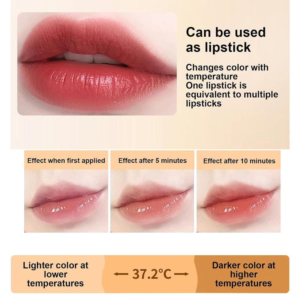 REATIFUL transferproof lipstick swatch on lips during day-to-night use