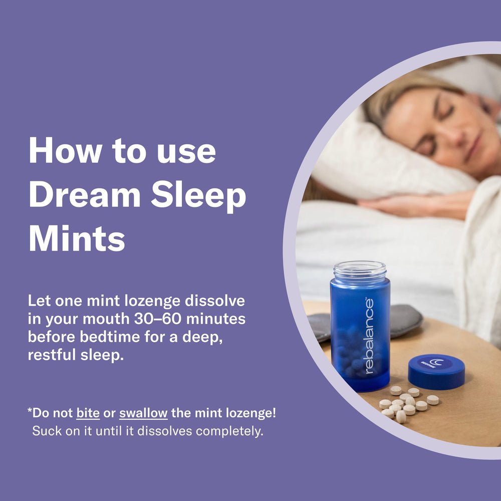 Melatonin ingredient highlight in Rebalance Dream Sleep Mints