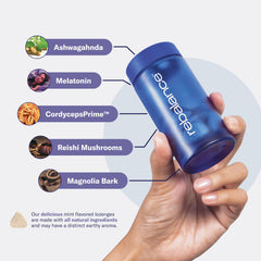 Sugar-free label on Rebalance Dream Sleep Mints packaging