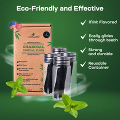 Mint-flavored dental floss for fresh breath