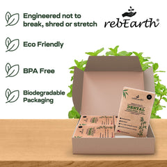 Plant-based floss material close-up