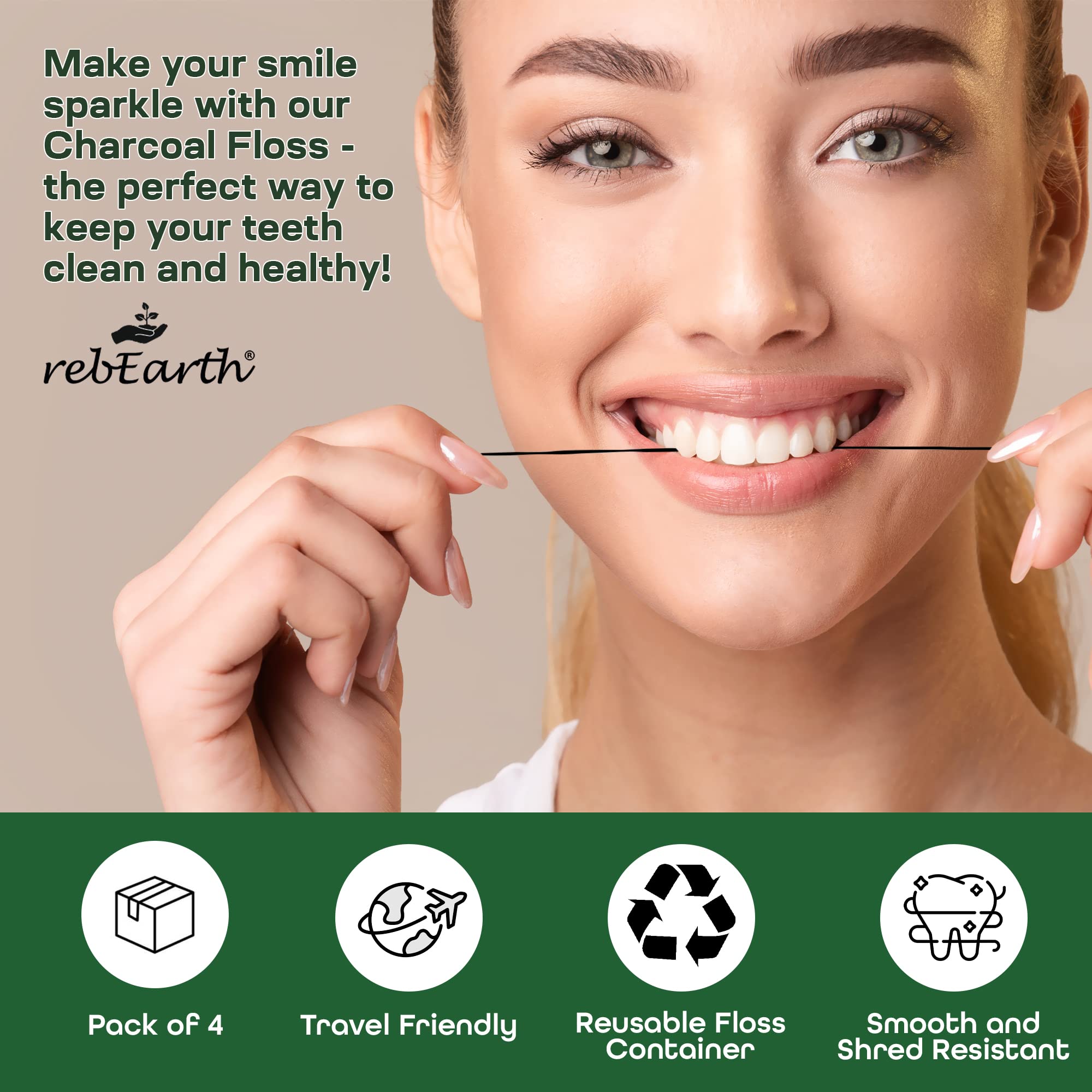 Shred-resistant, silky-smooth floss sliding between teeth