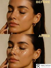 Rebel Tattoos packaging and gold stars in one envelope for sparkling décor