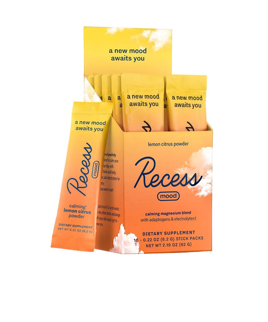 Recess Mood Powder Lemon Citrus flavor packaging