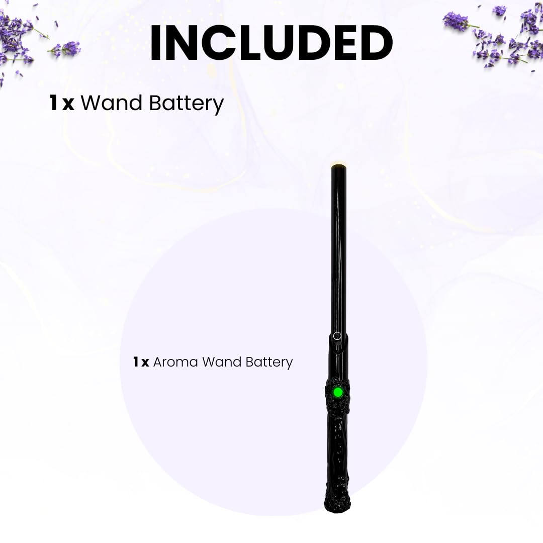 Portable diffuser wand shown fitting in a pocket or bag