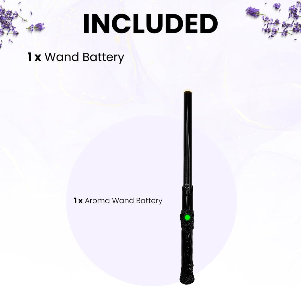 Portable diffuser wand shown fitting in a pocket or bag