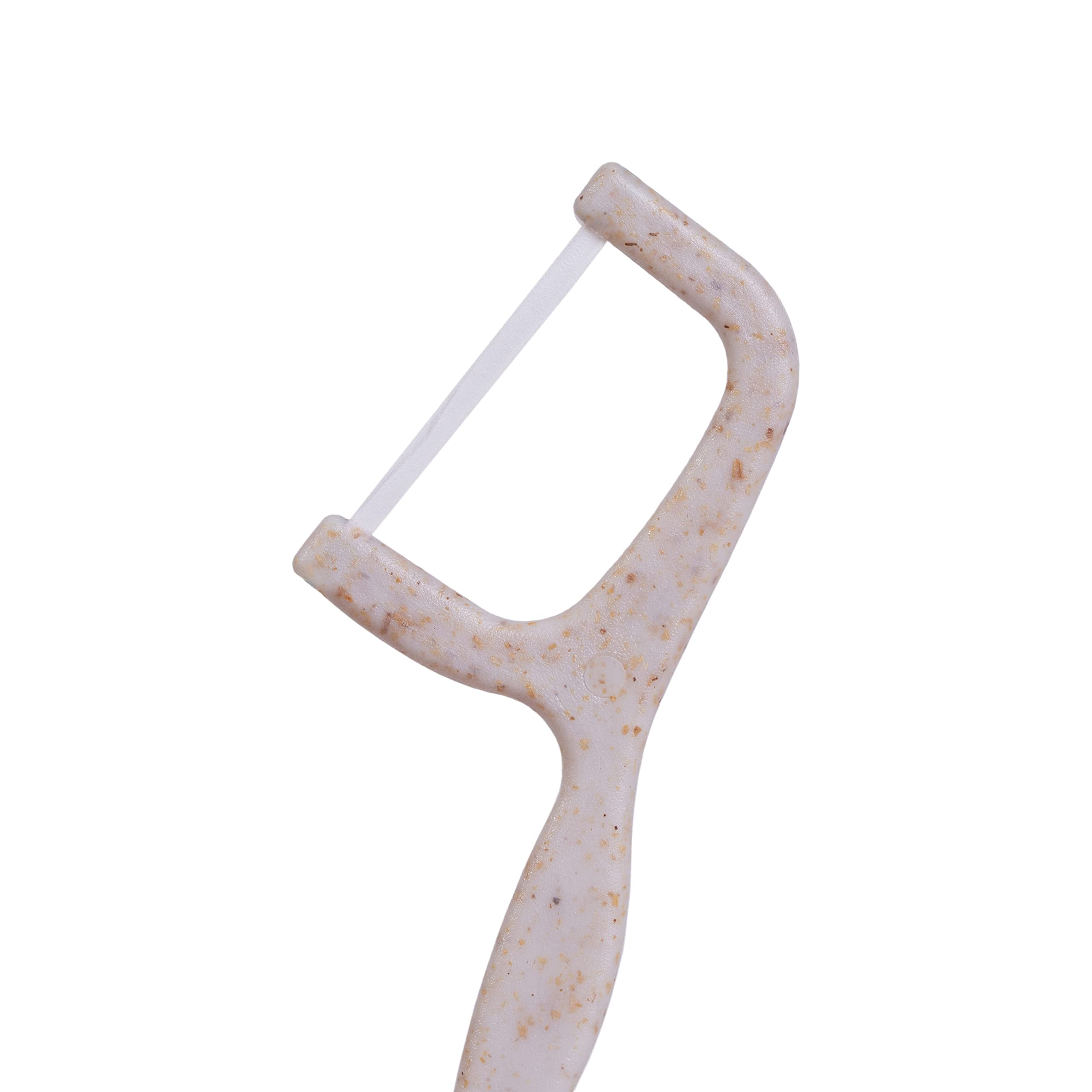 Floss picks packaging with recyclable paper sleeve