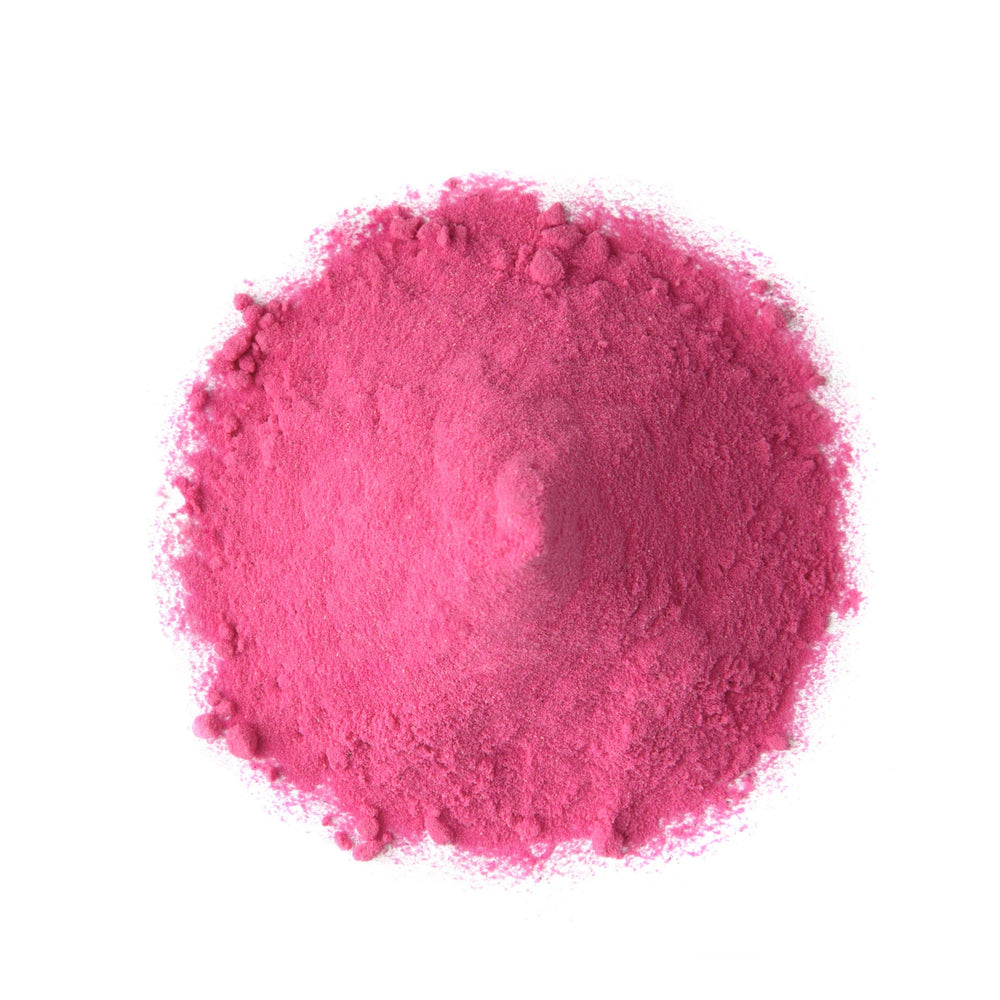 Close-up of red-flesh pitaya powder