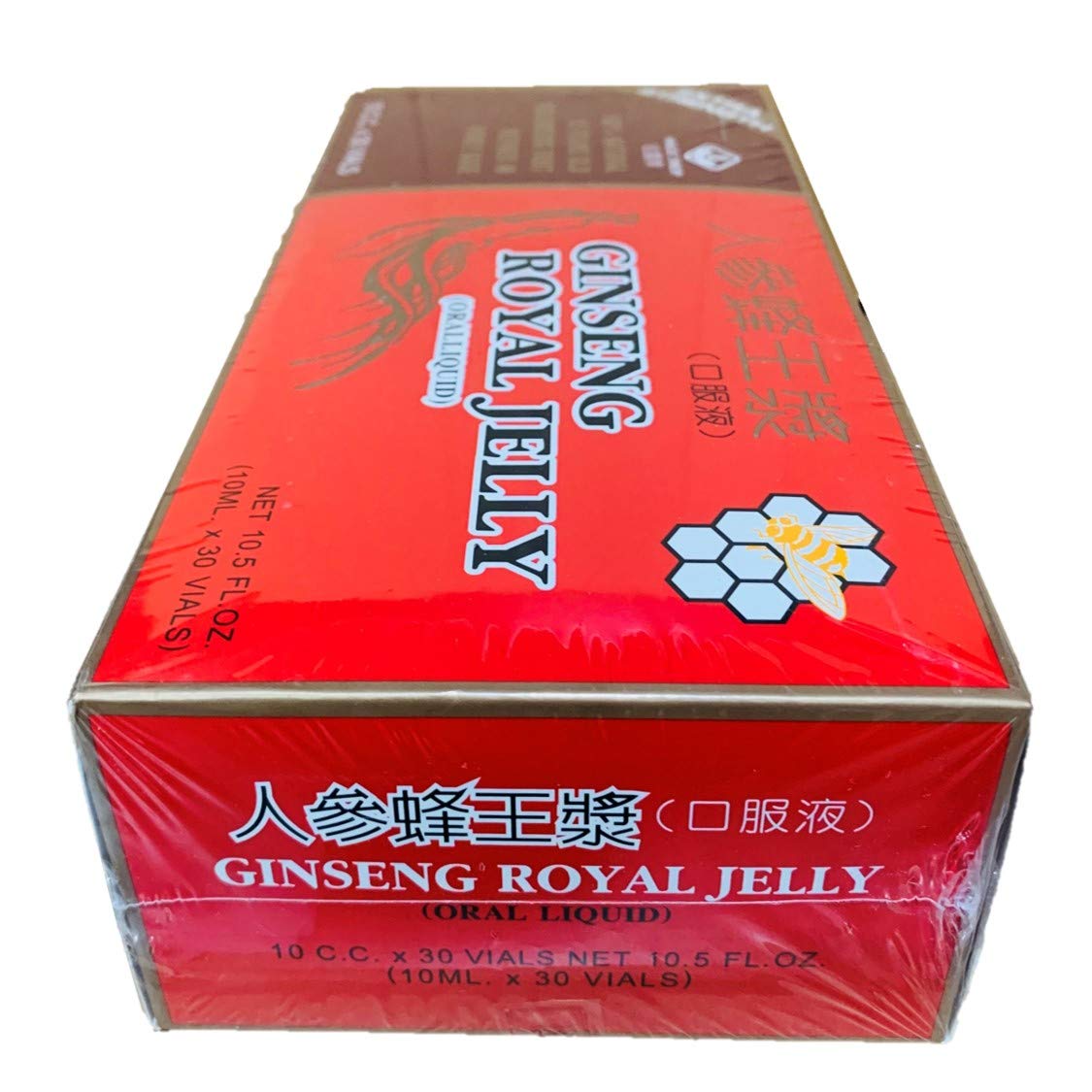 Close-up of red ginseng root refined in honey base (15 years old)