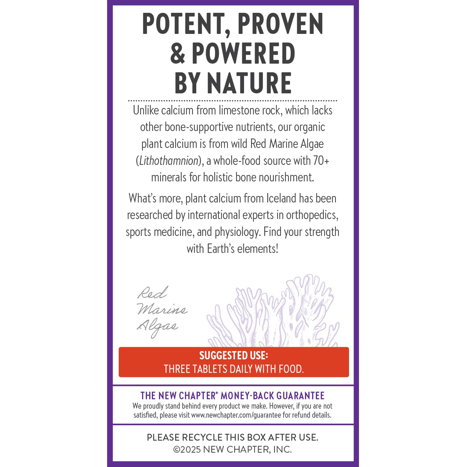 Red Marine Algae sourced Icelandic calcium