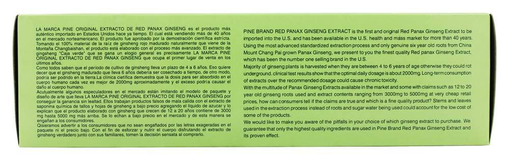 Ginseng extract vials display for Prince Of Peace