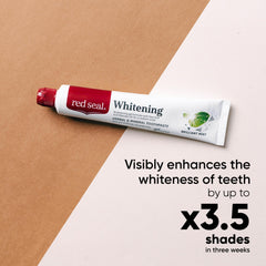 Close-up of mint-flavored toothpaste texture