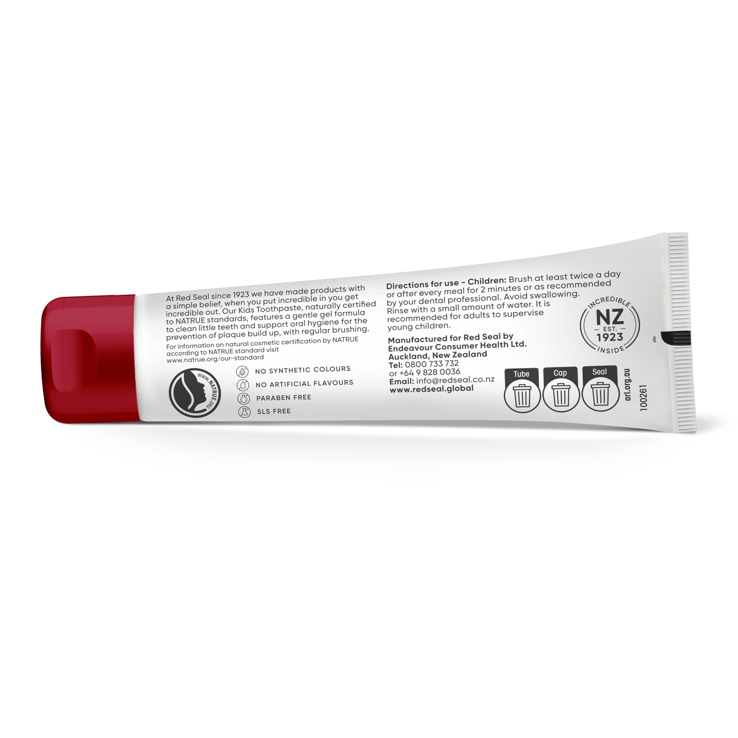 Red Seal Kids Toothpaste Tutti Frutti 2.47oz tube