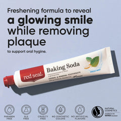 Close-up of mint toothpaste texture
